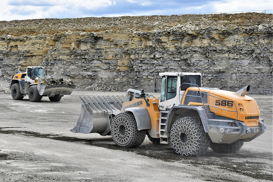 Des travaux d’extraction plus économiques : la troisième chargeuse sur pneus L 586 XPower de Liebherr pour l’exploitation minière de Rinsche